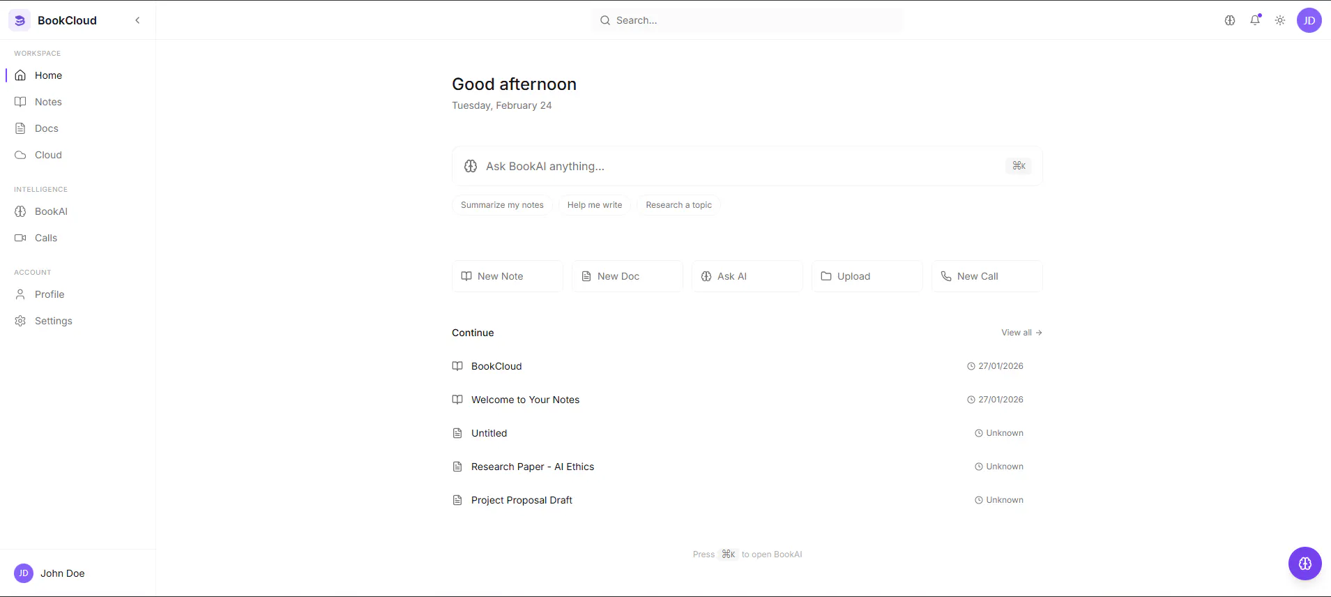 Banner del producto BookCloud