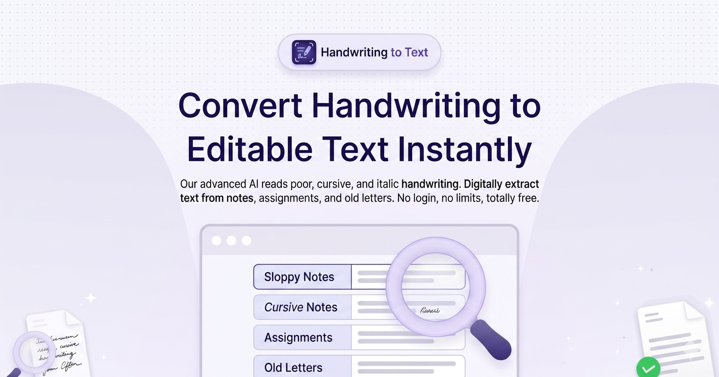 Handwriting to Text Converter