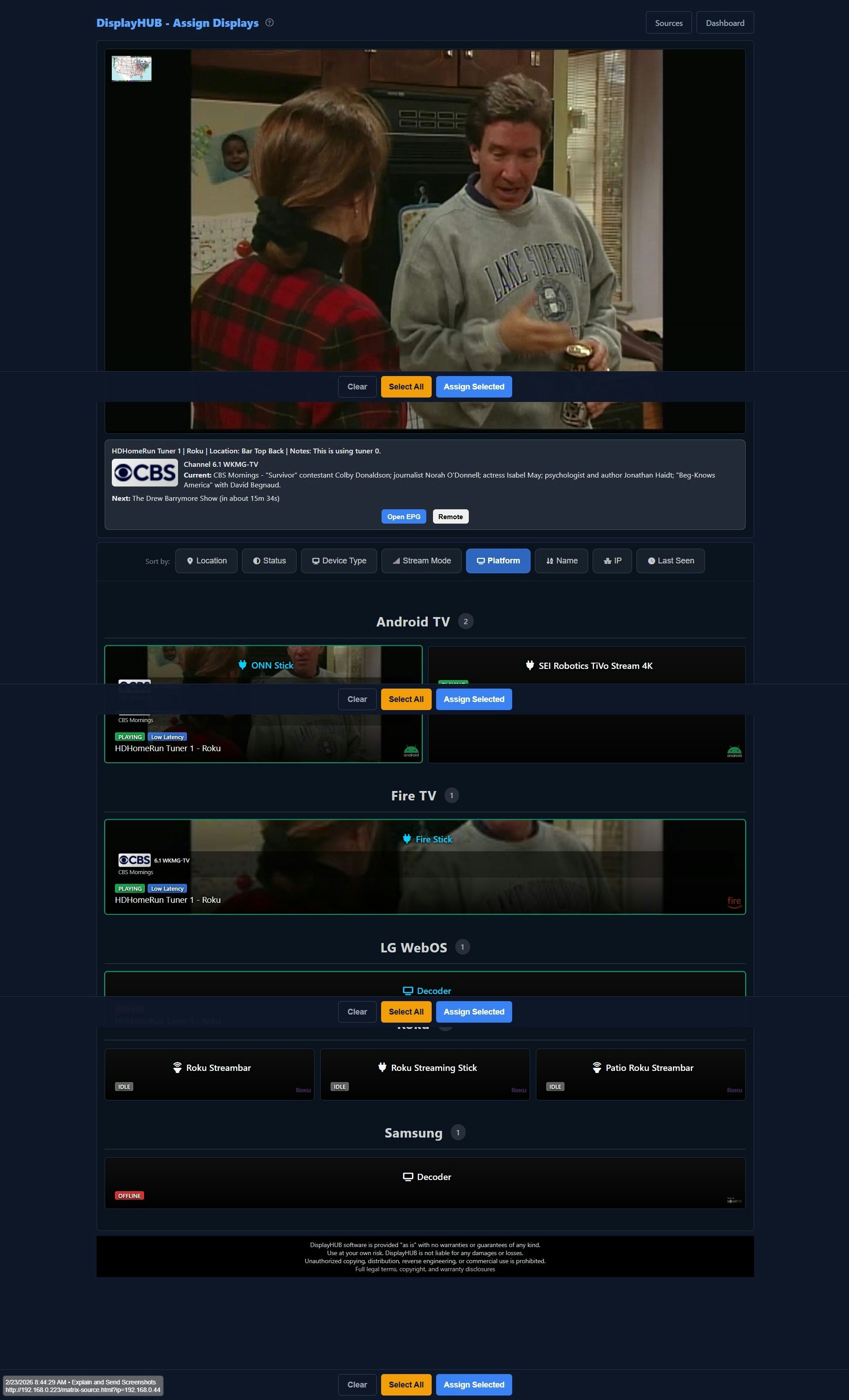 DisplayHUB HDMI Matrix to WiFi Smart TVs gallery image