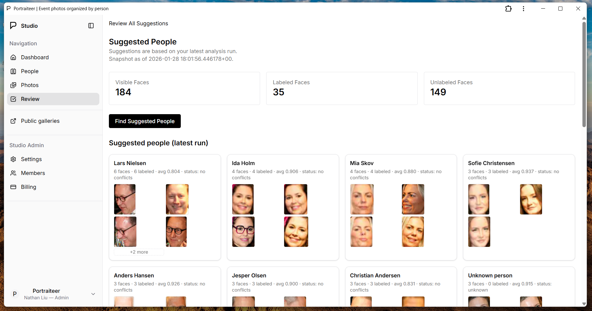 Portraiteer - Screenshot 3 showing product features and functionality