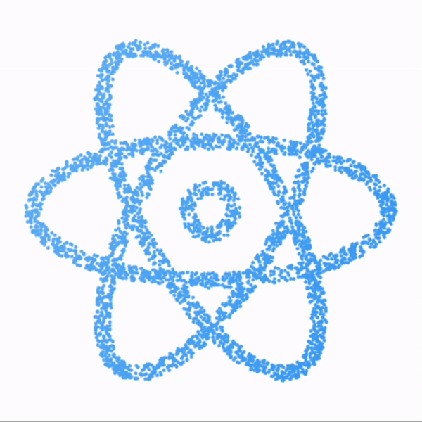 React Image to Particles logo