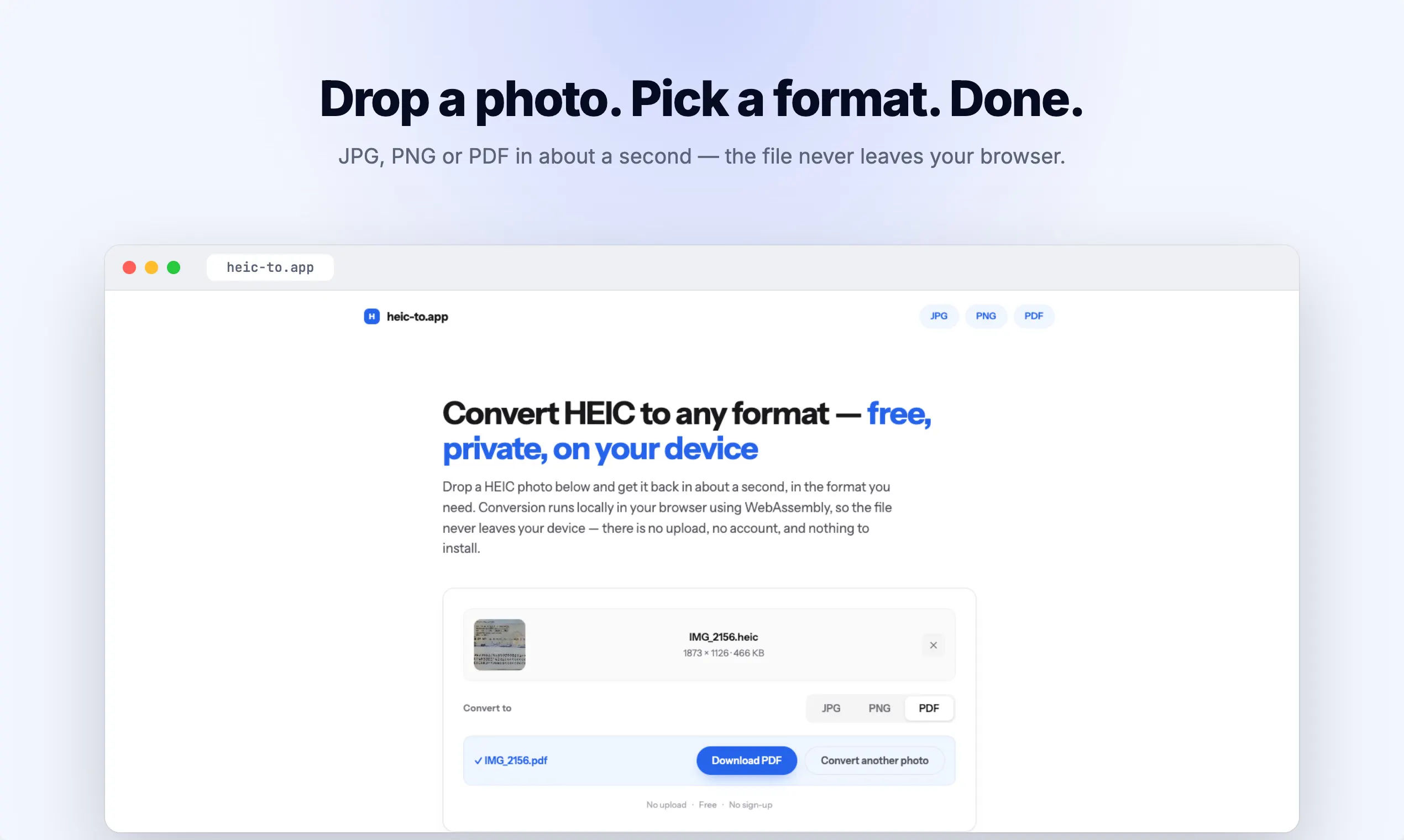 HEIC Converter to JPG, PNG or PDF Free  gallery image