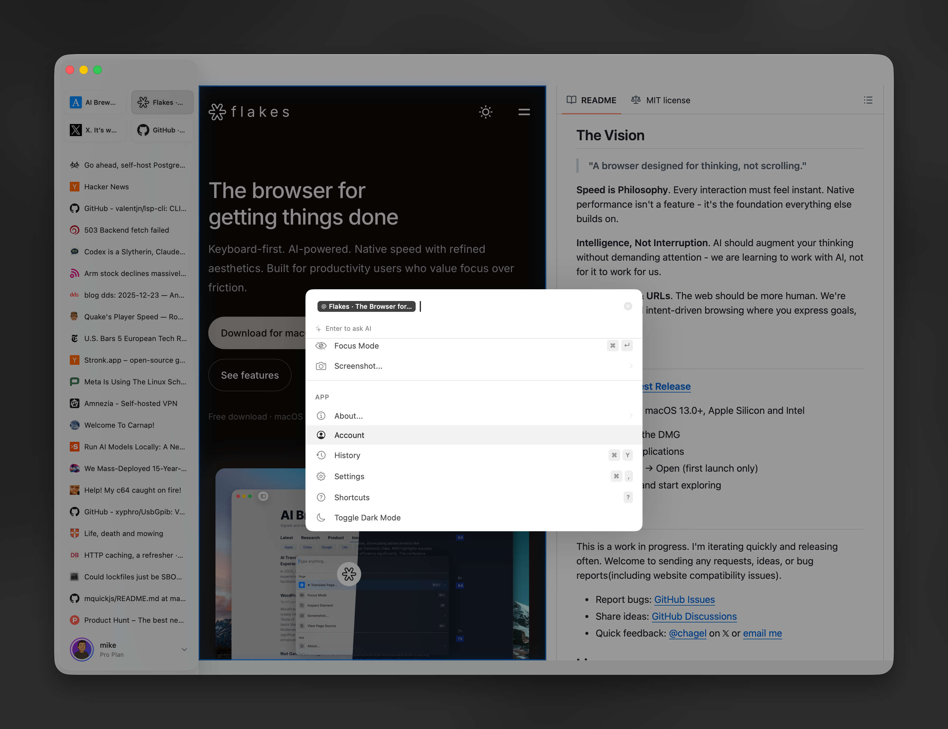 Flakes · Your next browser screenshot