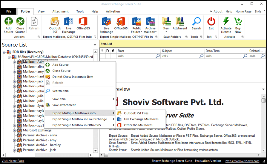 Échange vers Office 365 Migration Tool media 3