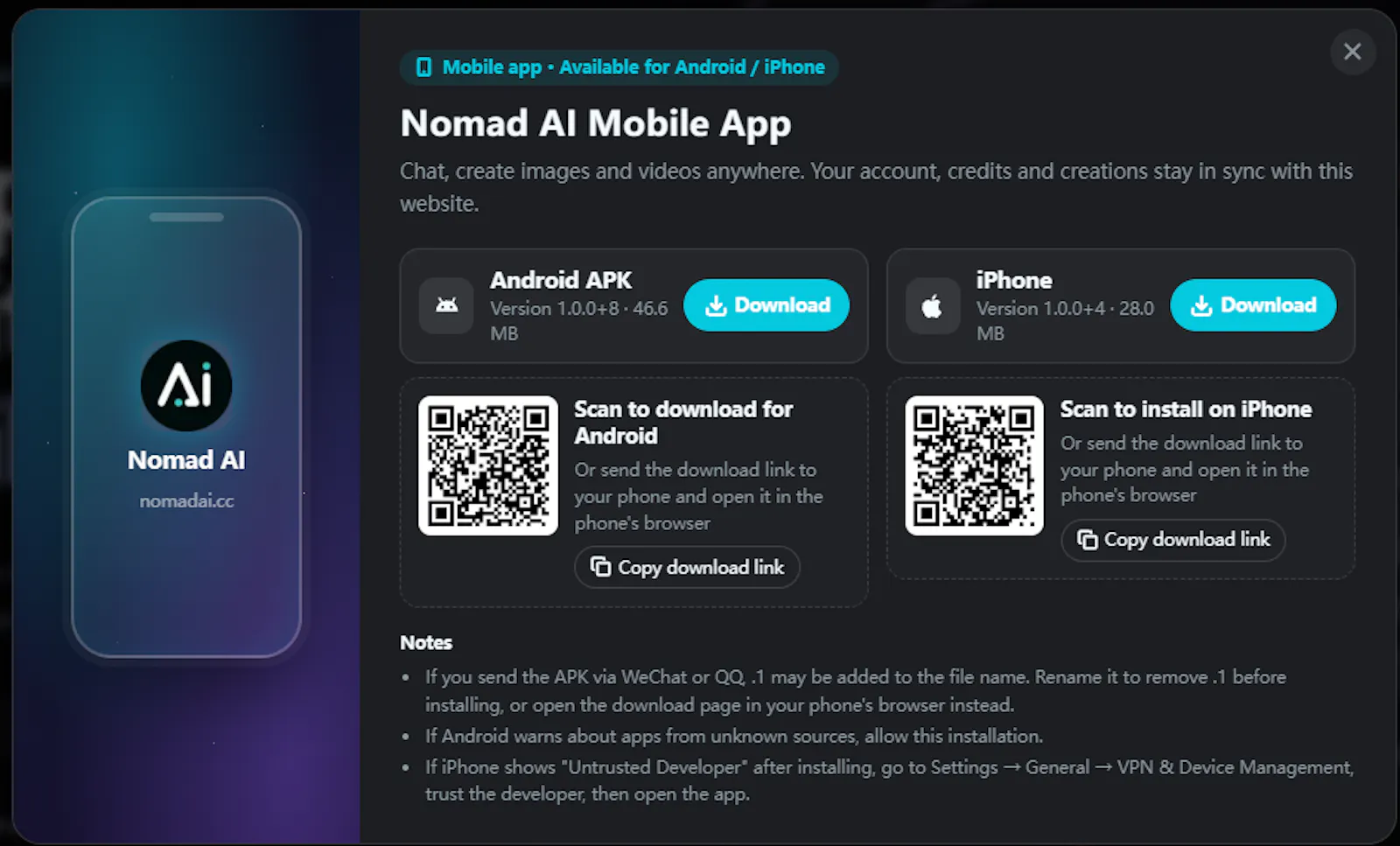 Nomad Al - Al Model Hub screenshot 5