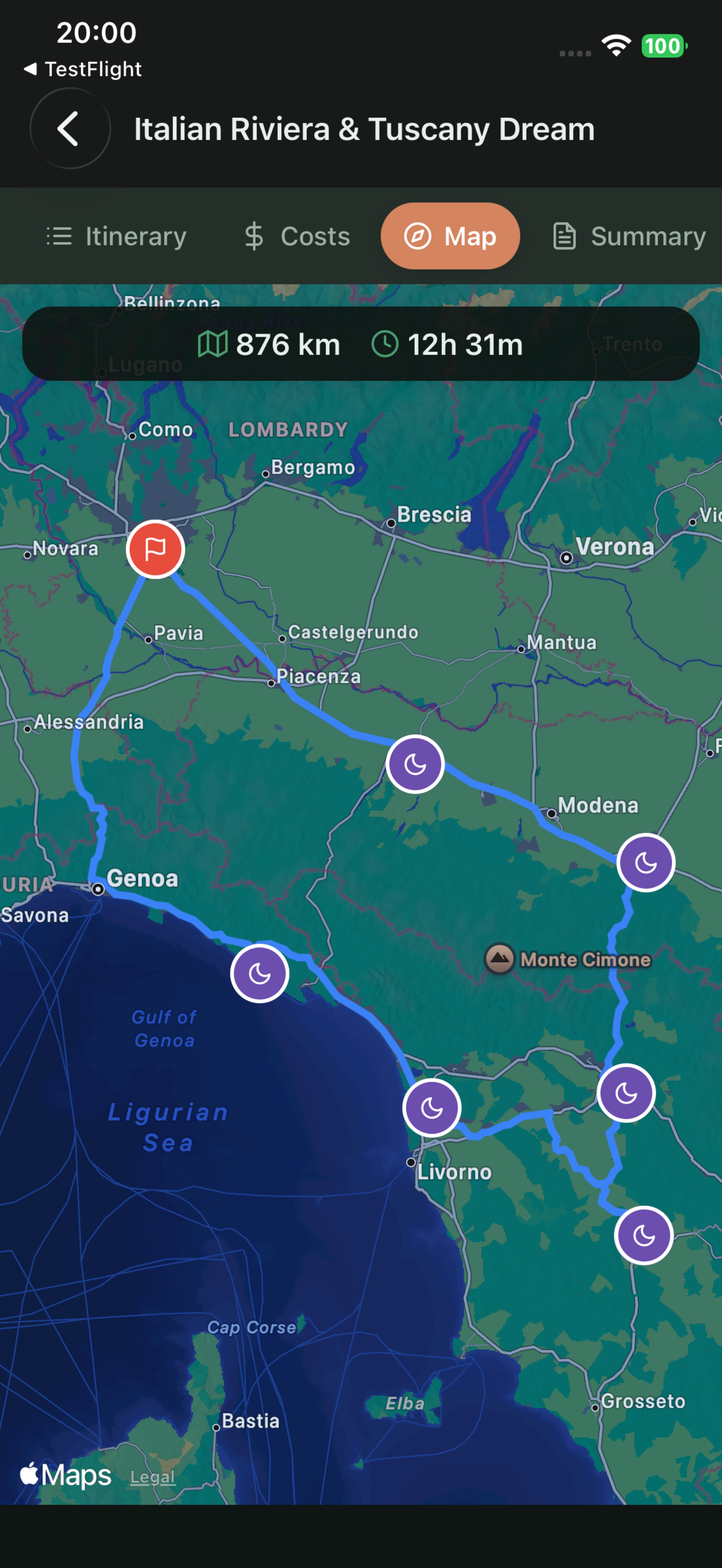 Peakroute–Discover beautiful road trips - Screenshot 3 showing product features and functionality