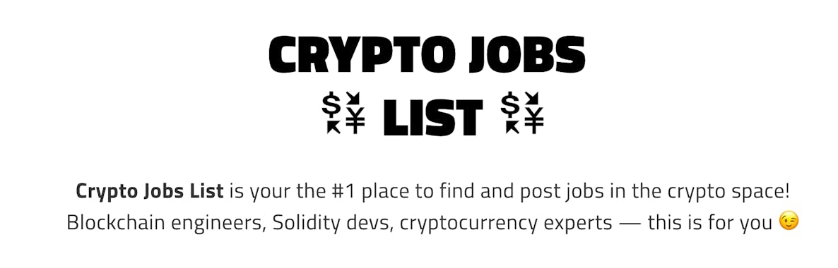 cover letter crypto job