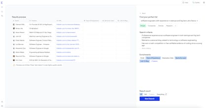 Exa Websets gallery image