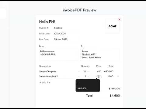 InvoicePDF gallery image
