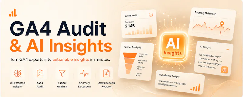 GA4 Audit & AI Insights screenshot 1