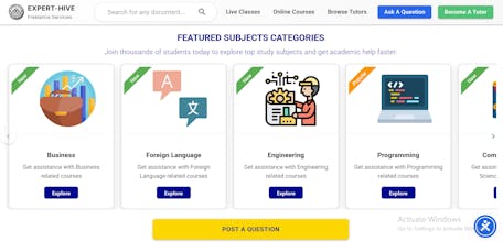 Expert Hive Tutors Website gallery image
