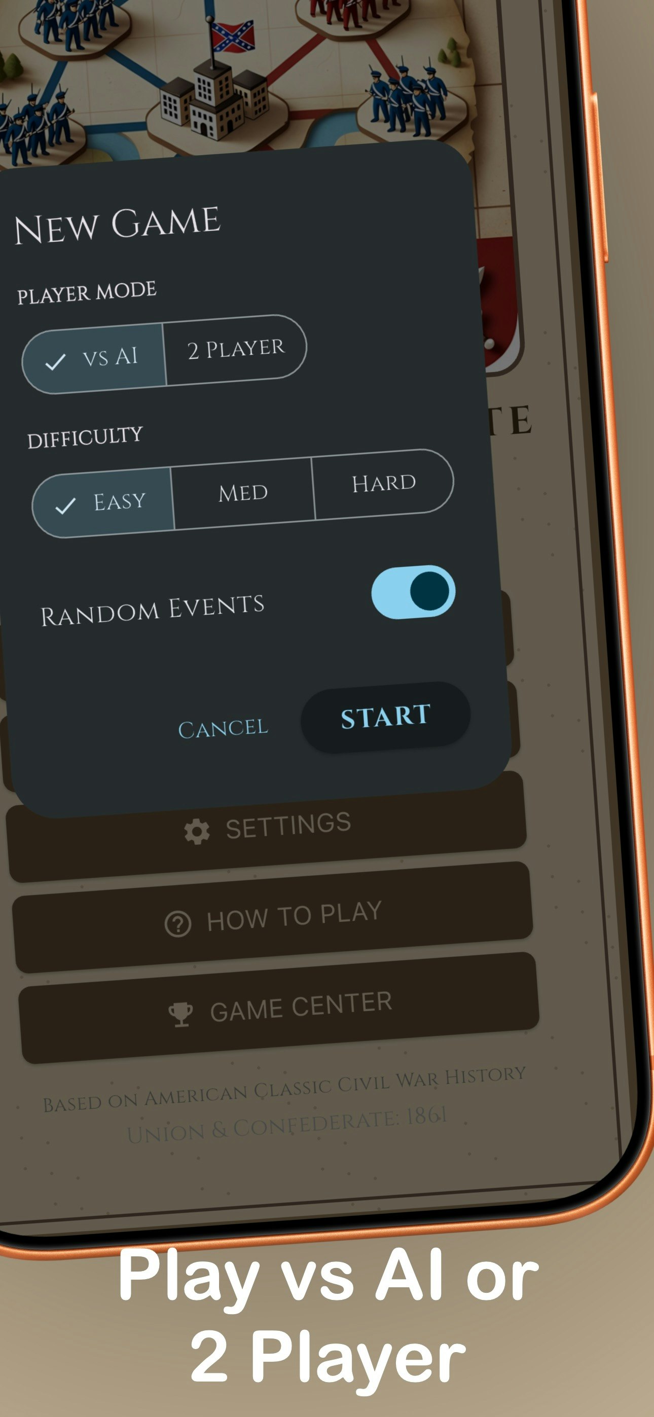 Union & Confederate: 1861  - Screenshot 2 showing product features and functionality
