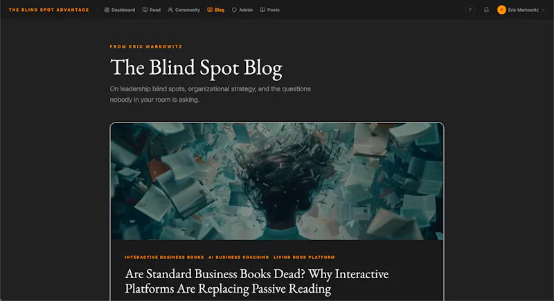 The Blind Spot Advantage - Living Book screenshot 9
