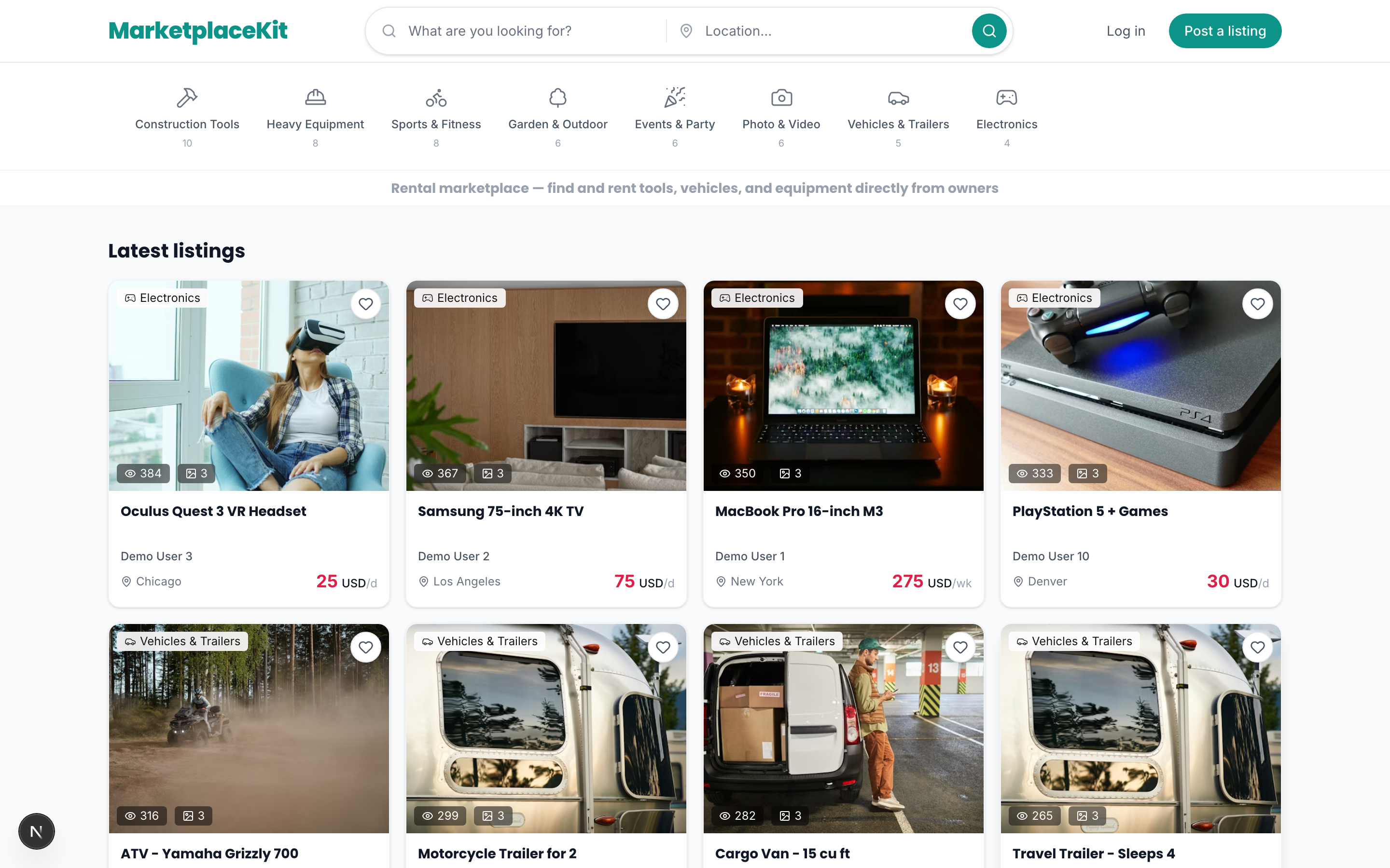 MarketplaceKit - Product Hunt launch logo and brand identity