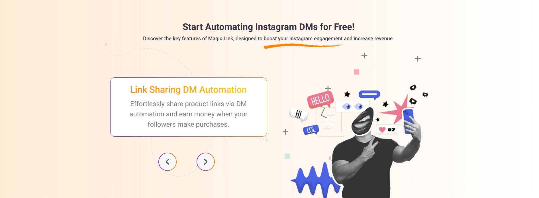 Magic Link von Earnly.in - Die Instagram-DM-Automatisierung der nächsten Generation für schnelllebige Marken Medien 4