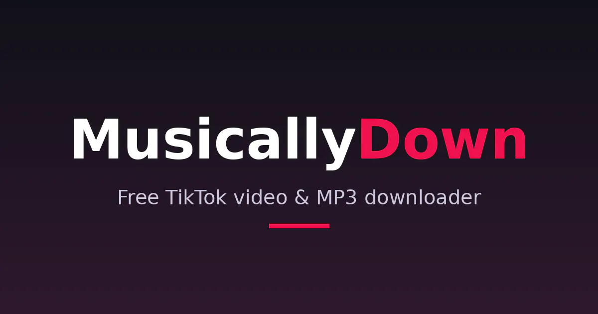MusicallyDown TikTok Downloader gallery image