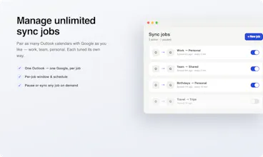 Outlook Google Calendar Sync for Mac gallery image