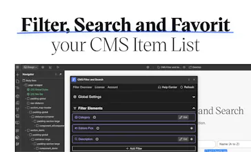 CMS Filter and Search for Webflow gallery image