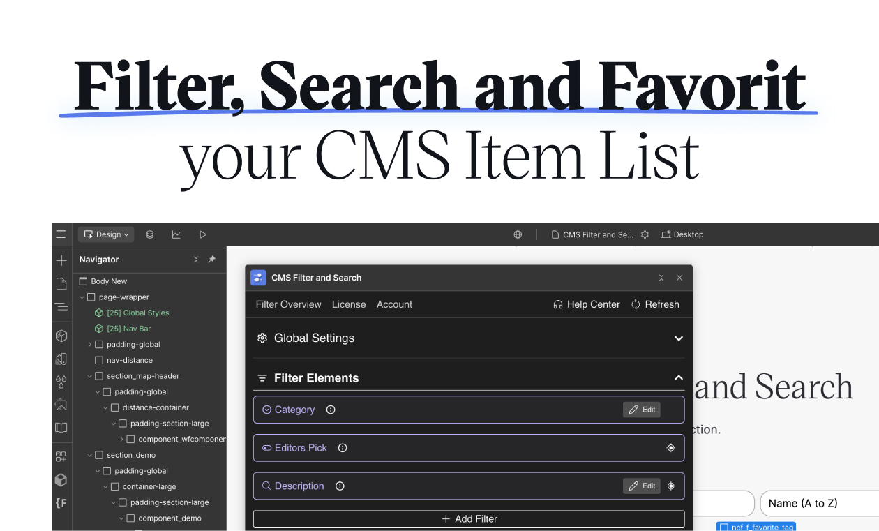 CMS -Filter und Suche nach Webflow - Implementieren Sie Live -Filterung und mehr in Webflow in <5 Minuten Medien 2