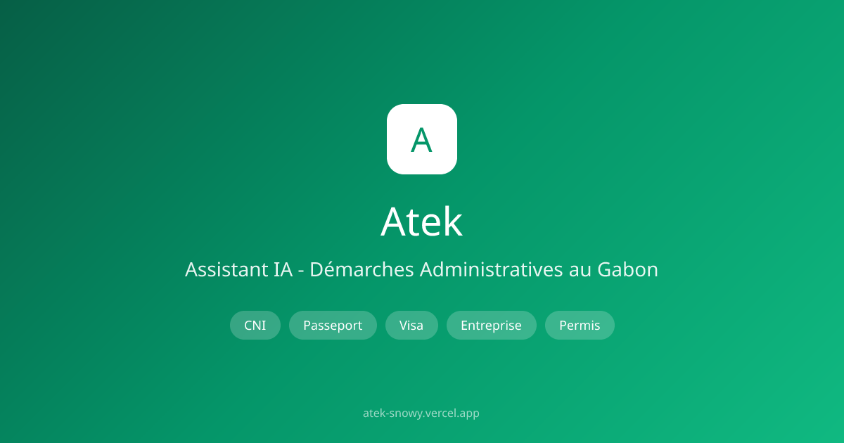 Atek - Main product screenshot demonstrating key features and user interface