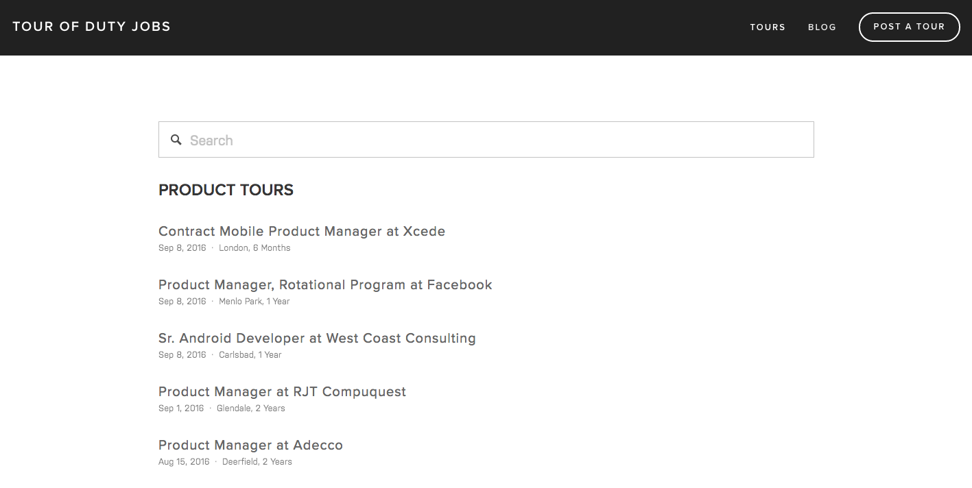 Tour of Duty Jobs gallery image