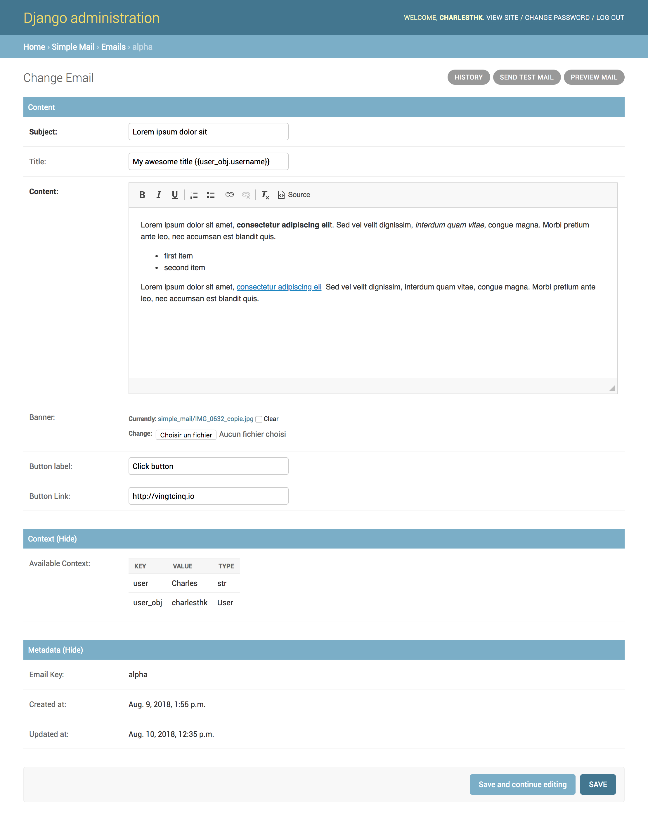 Django Simple Mail - Transactional email made easy in Django gallery image