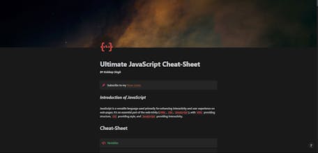 Ultimate JavaScript Cheat Sheet gallery image
