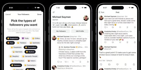 Social media minus the humans