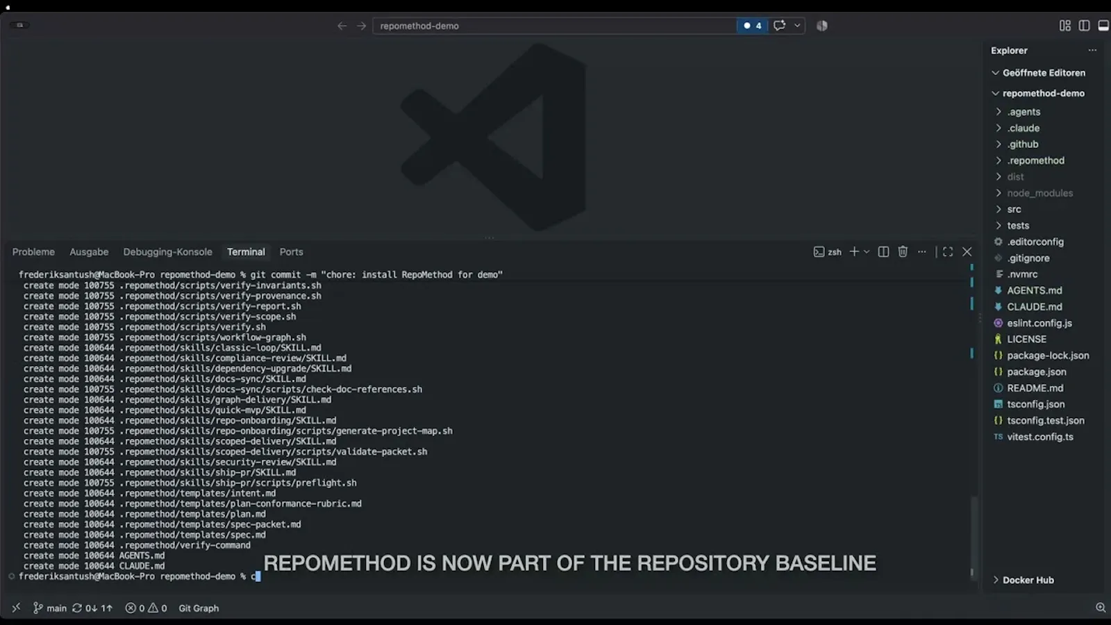 RepoMethod screenshot 1 (video preview)