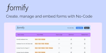 Formify gallery image