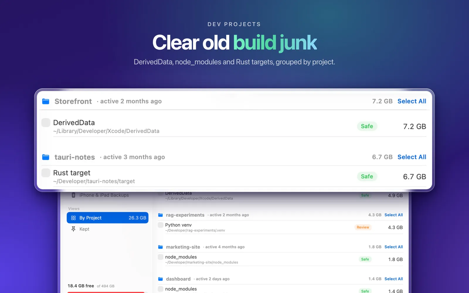 Storage Cleaner for Mac gallery image