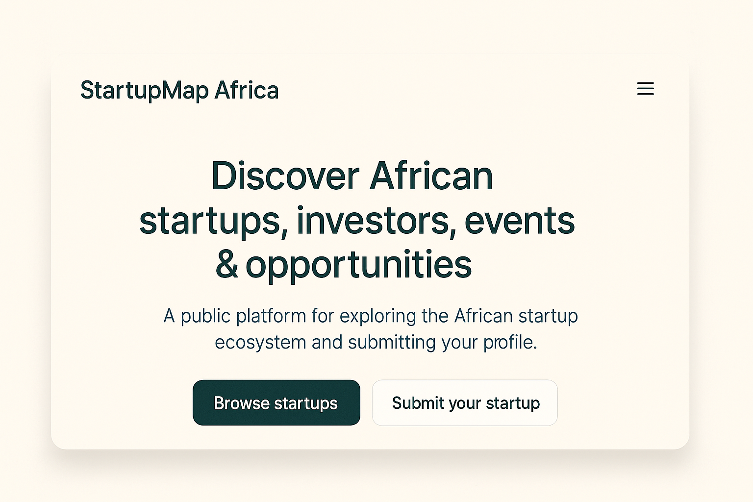Startup Map Africa gallery image