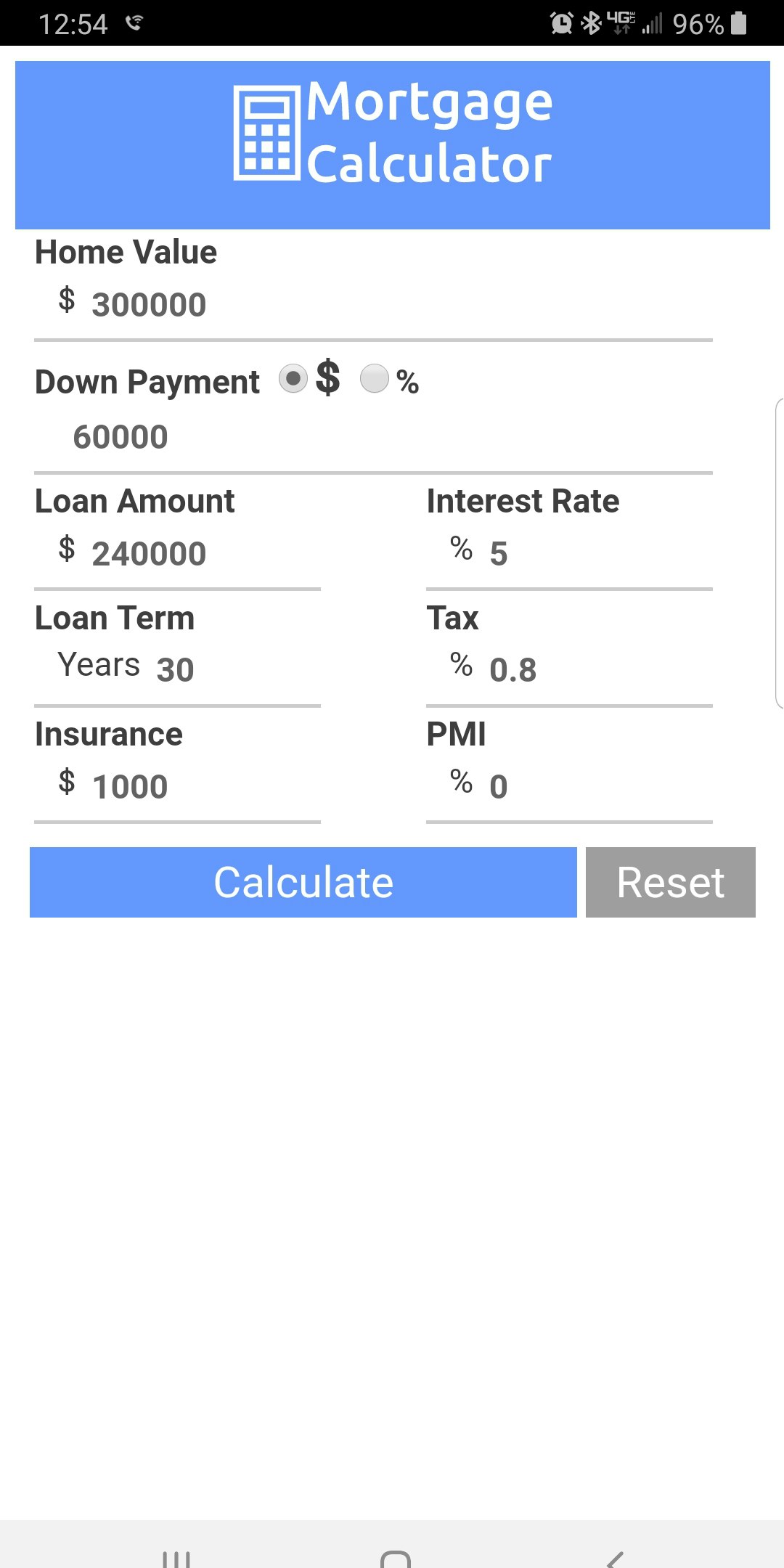 Mortgage Calculator PITI w/ Amortization gallery image