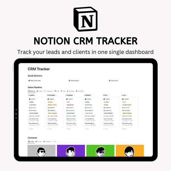 Média CRM Tracker - Suivez vos prospects et vos clients dans un seul tableau de bord 3