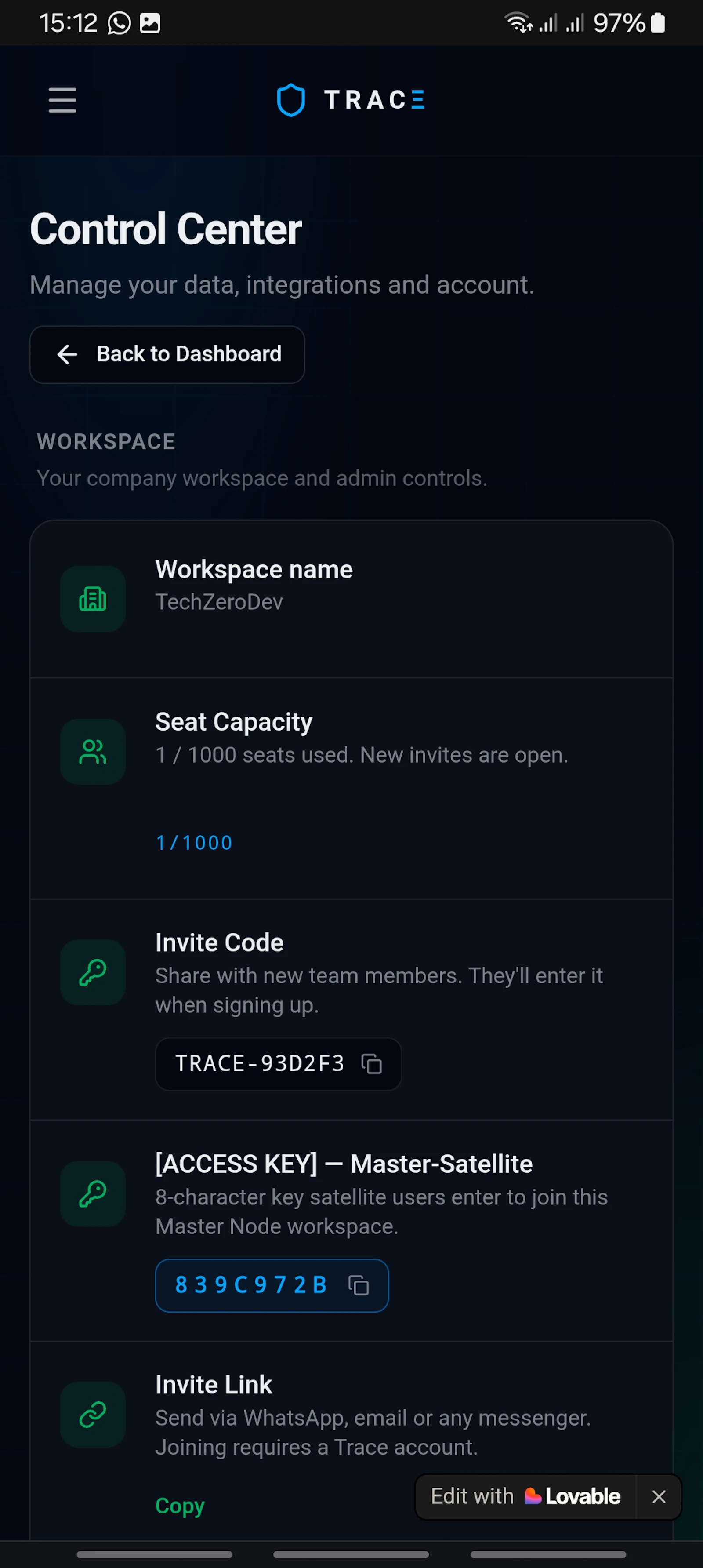 Trace — Institutional Memory Tool screenshot 2