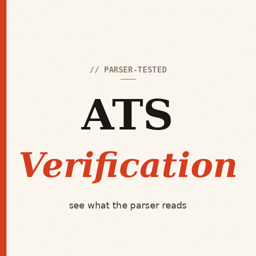 ATS Verification