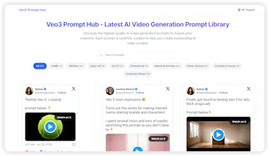 Veo3 Prompt Hub gallery image
