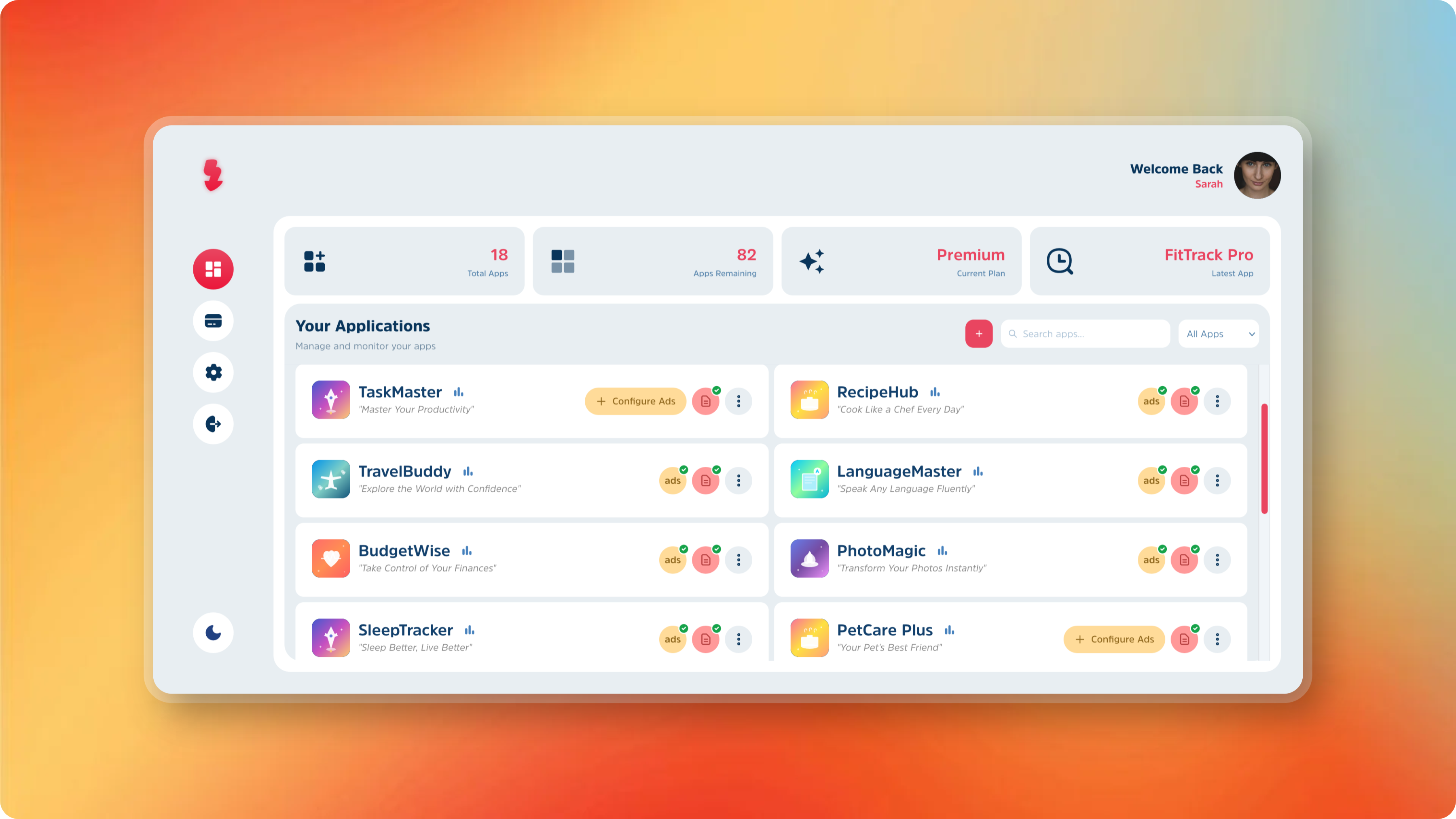 LaunchInSeconds - Main product screenshot demonstrating key features and user interface