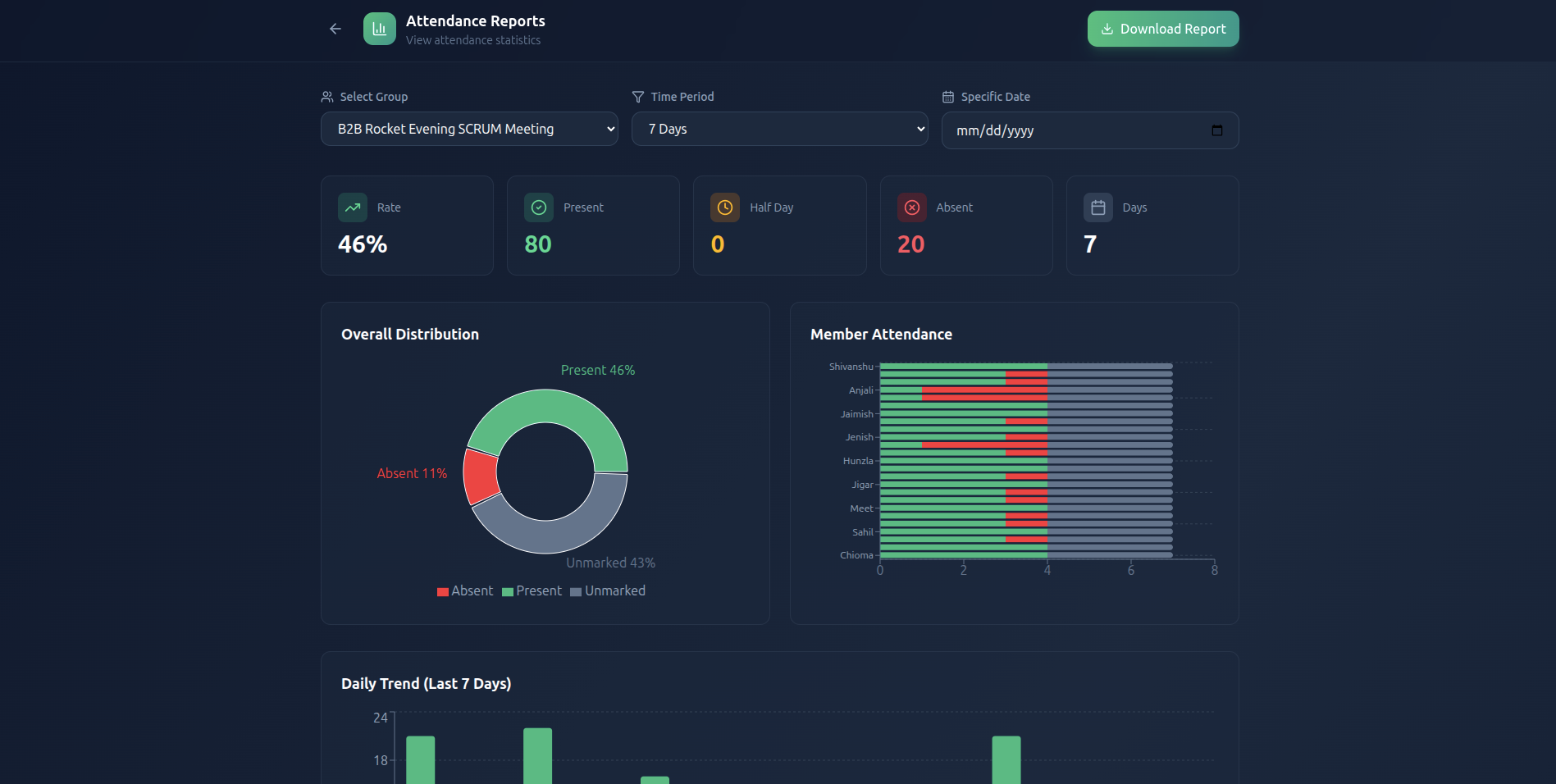 Simple Attende - Screenshot 2 showing product features and functionality