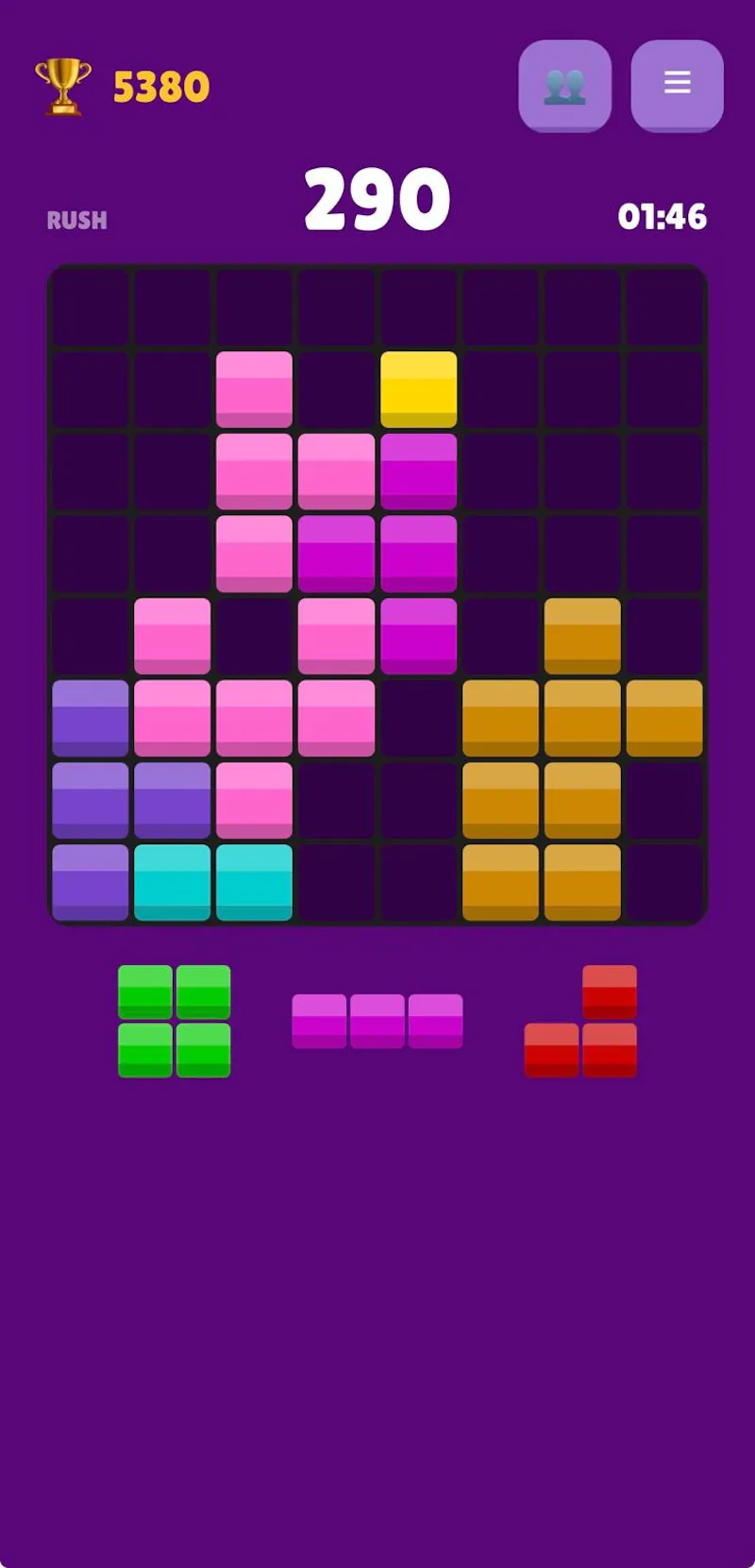 Block Rush Competitive Block Puzzle Game screenshot 4