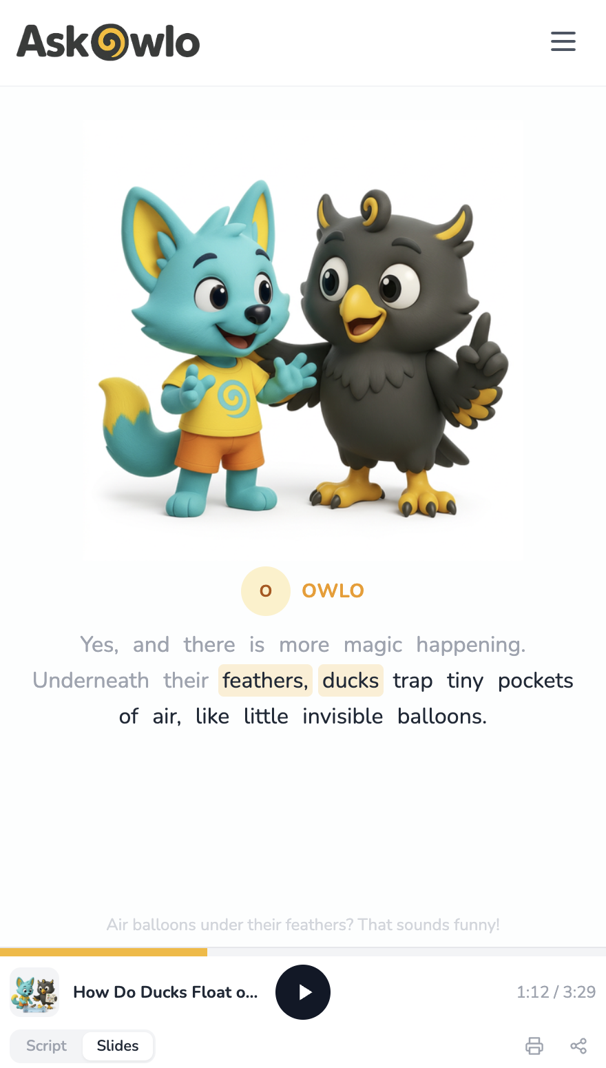 AskOwlo (NotebookLM for Kids) gallery image