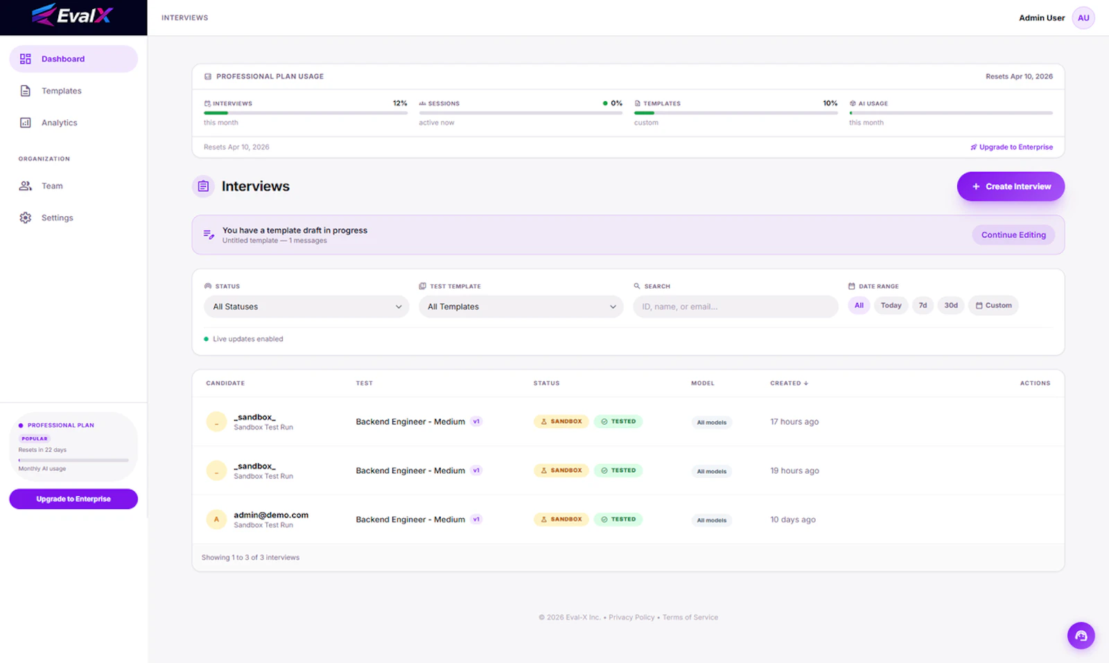Eval-X screenshot 4