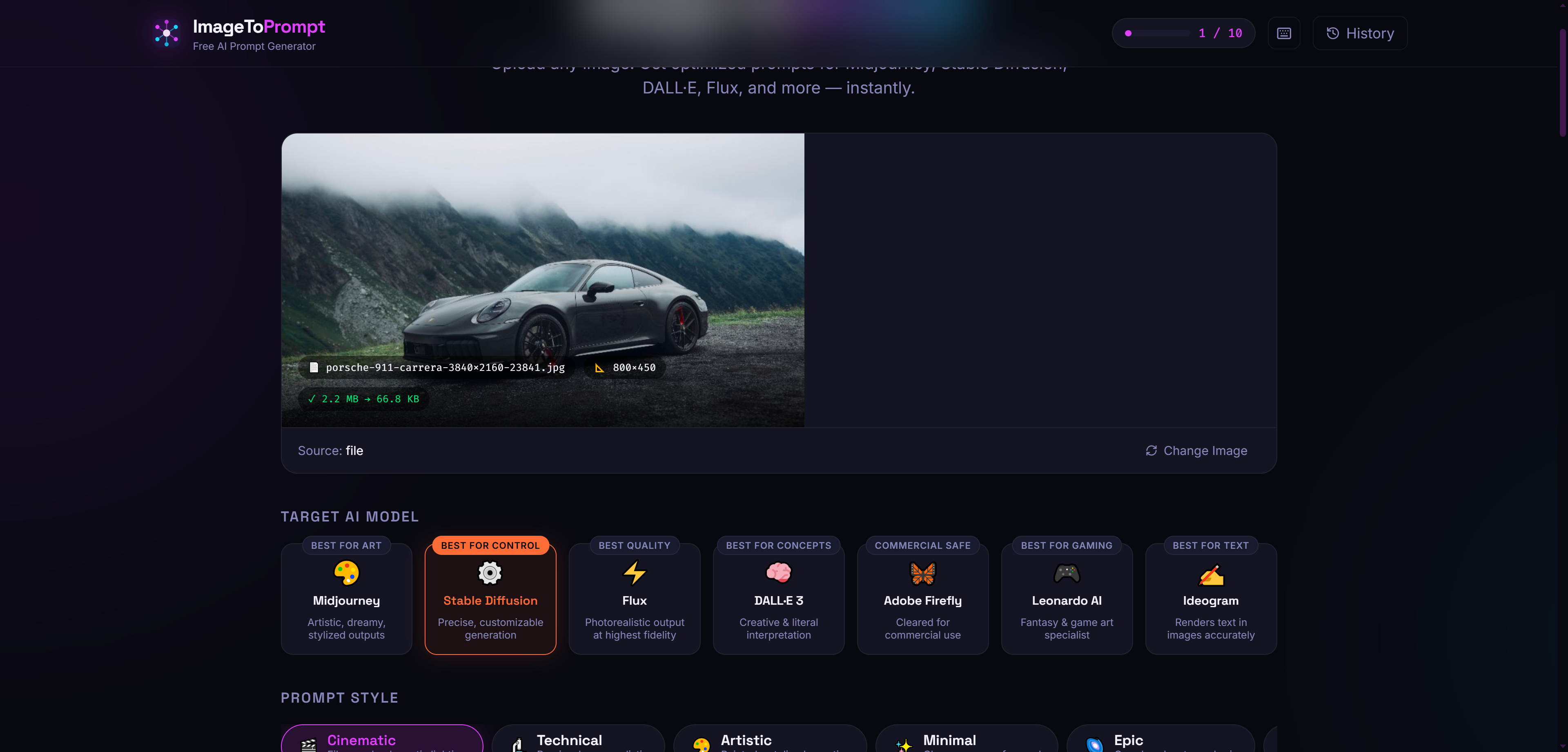 ImageToPrompt gallery image