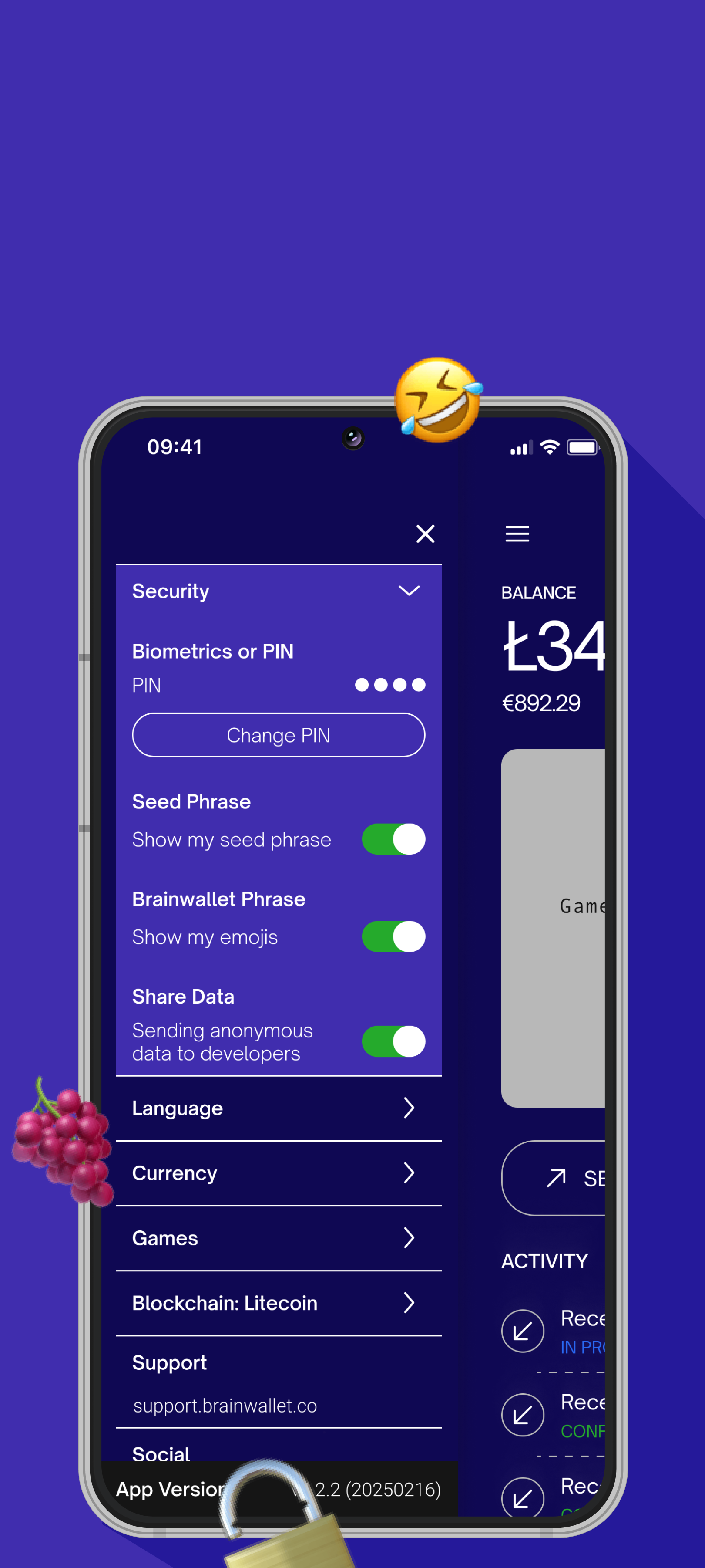 Parete cerebrale: Android media 4
