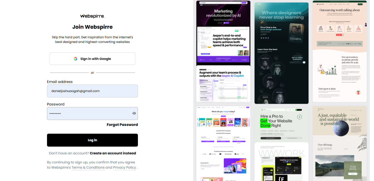 Webspirre - Encuentra la inspiración de diseño web más rápido que nunca media 4