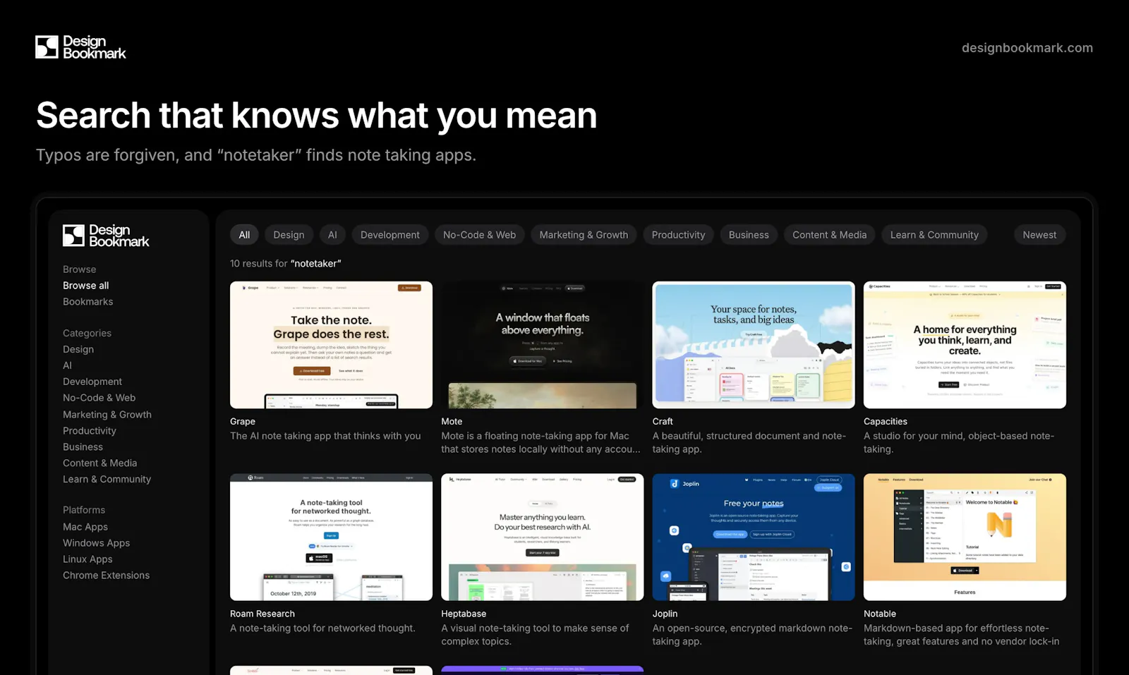 DesignBookmark screenshot 3