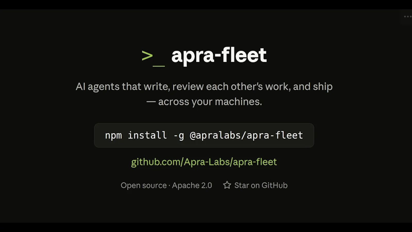 apra-fleet screenshot 1 (video preview)