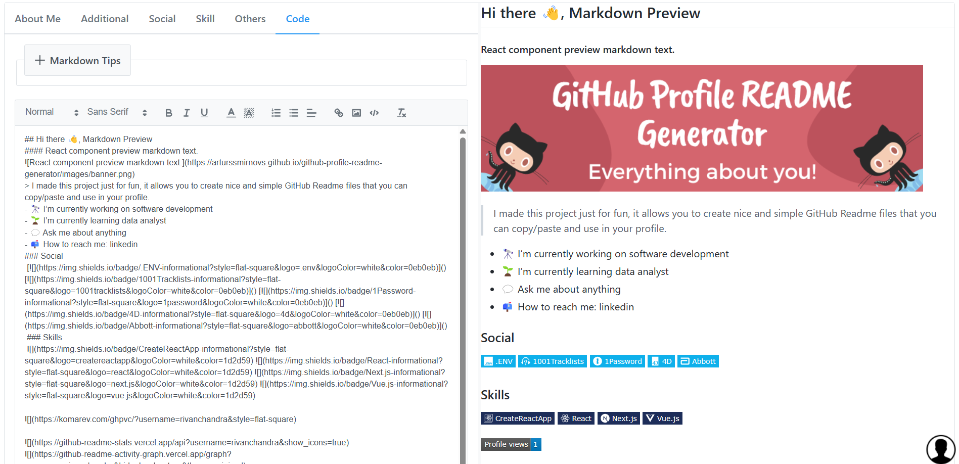 Github助手 - 使您的github个人资料很棒！媒体4