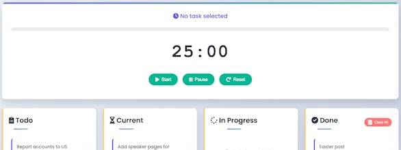 Kanban Pomodoro Flow gallery image
