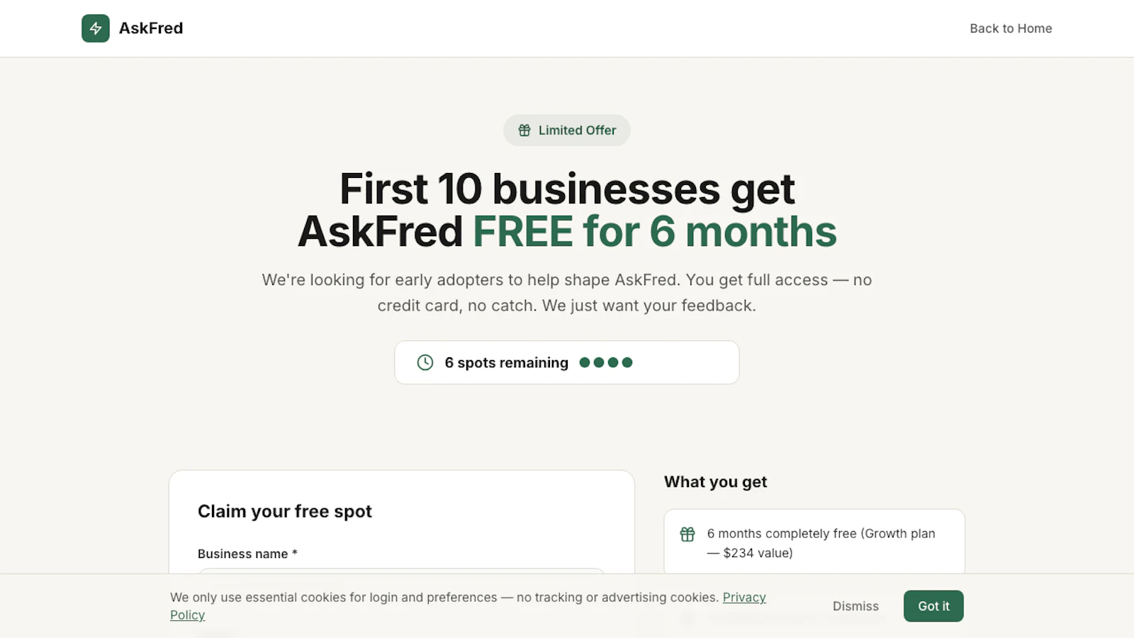 AskFred screenshot 3
